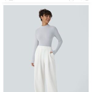 HALARA Elegant White Trousers